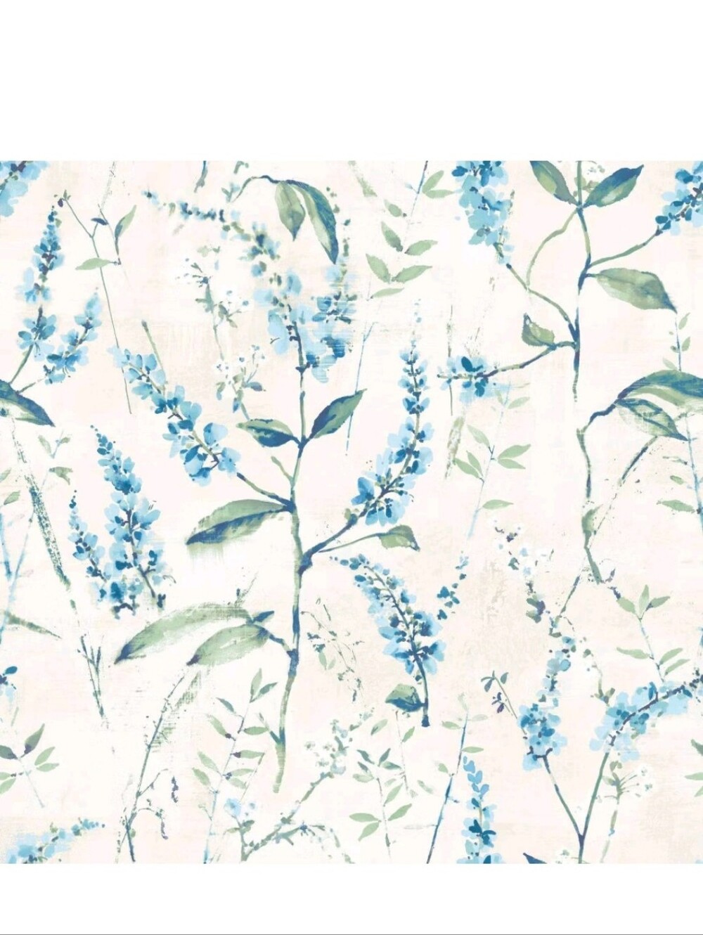 RoomMates Floral Sprig Peel and Stick Wallpaper Blue